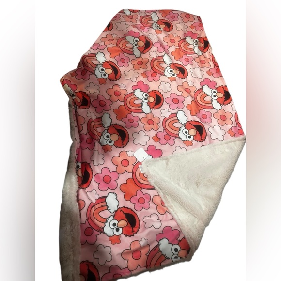 Southern Minky Company Other - Elmo rainbow floral tween blanket NWT